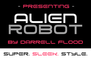 Alien Robot: A Futuristic Curved Font for Modern Craft Projects