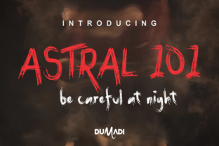 Astral 101: The Spooky Display Font for Horror Branding