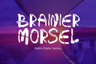 Brainier Morsel: A Modern Display Font for Bold Branding