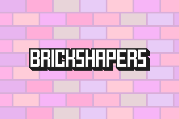 Brickshapers: A Chunky Square Typeface for Bold Editorial Design