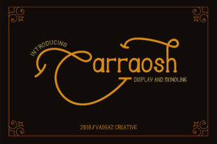 Carraosh: A Modern Display Font for Editorial Design