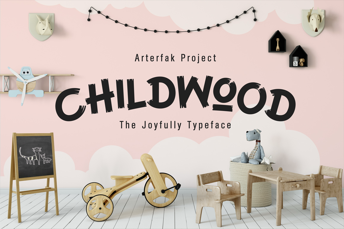 Childwood: A Playful Display Typeface for Editorial Design