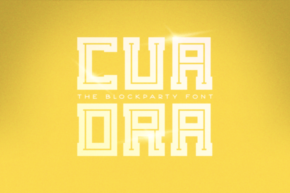 Cuadra: The Bold Display Font for Party-Ready Designs