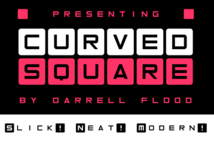 Curved Square: The Modern Display Font for Bold Branding