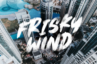 Frisky Wind: A Breezy Display Font for Creative Makers