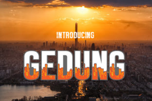 Gedung: A Unique Display Font for Modern Web Design