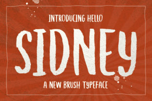 Hello Sidney: A Bold Brush Typeface for Fun Branding