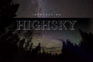 HighSky Display Font for Elegant Brand Identity