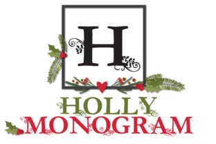 Holly Monogram: A Festive Display Typeface for Makers