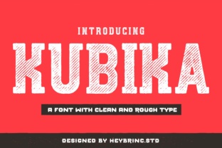Kubika: The All Caps Slab Serif for Retro Editorial Design