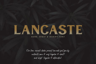 Lancaste Family: A Modern Display Typeface for Digital Branding