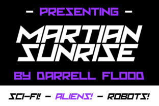 Martian Sunrise Typeface for Futuristic Editorial Design
