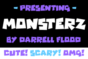 Monsterz: A Cute Angular Typeface for Friendly Horror Editorial Design