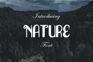 Nature: A Bold Display Font for Editorial Design