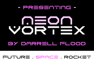 Neon Vortex: A Modern Display Typeface for Futuristic Editorial Design