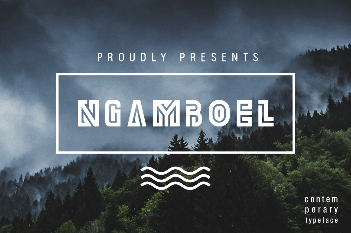 Ngamboel Typeface: The Modern Font for Bold Brand Identity