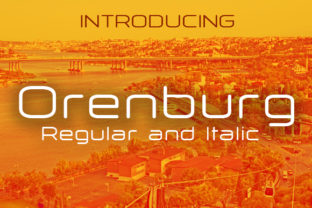 Orenburg Display Font for Modern Web Branding