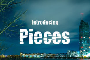 Pieces: The Pixel-Themed Display Font for Bold Editorial Design