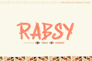 Rabsy: The Unique Cartoon Typeface for Bold African-Inspired Branding