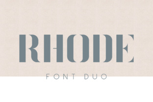 Rhode: The Minimal Stencil Font for Editorial Branding