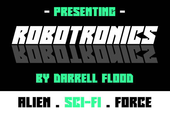 Robotronics: The Futuristic Typeface for High-Impact Shop Brands