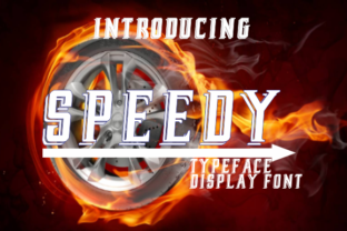 Speedy Display Font for Vintage Web Design