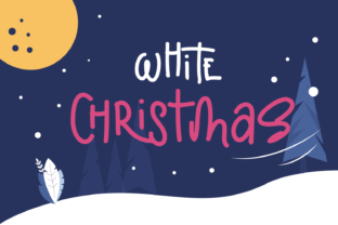 White Christmas Nighttime Field: The Display Font for Holiday Campaigns