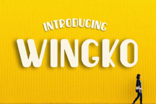 Wingko: A Playful Script Font for Creative Product Design