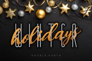 Winter Holidays Duo: The Ultimate Display Font for Festive Design