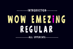 Wow Emezing: The Display Font That Elevates Handmade Shop Branding
